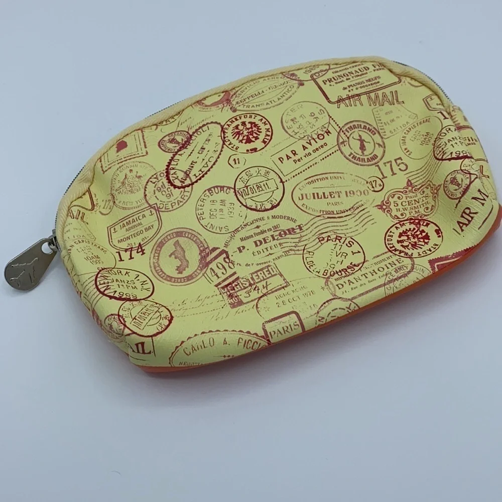 IPSY Passport Stamps 'Go There' Cosmetic Bag NWOT